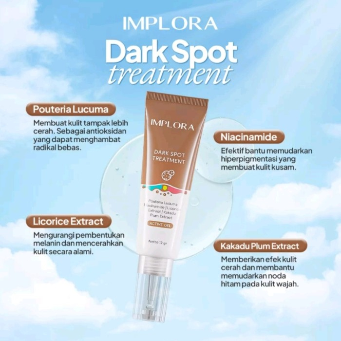 IMPLORA SPOT TREATMENT ACNE SPOT DARK SPOT TREATMENT GEL 12 GR