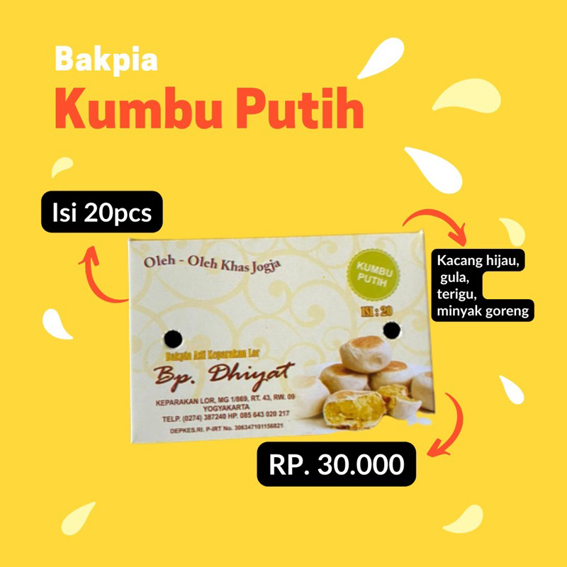 

Bakpia kumbu putih