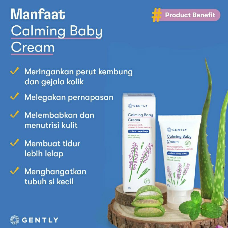 Gently Calming Baby Cream | Krim Penghangat dan Pereda Kolik Bayi 50gram