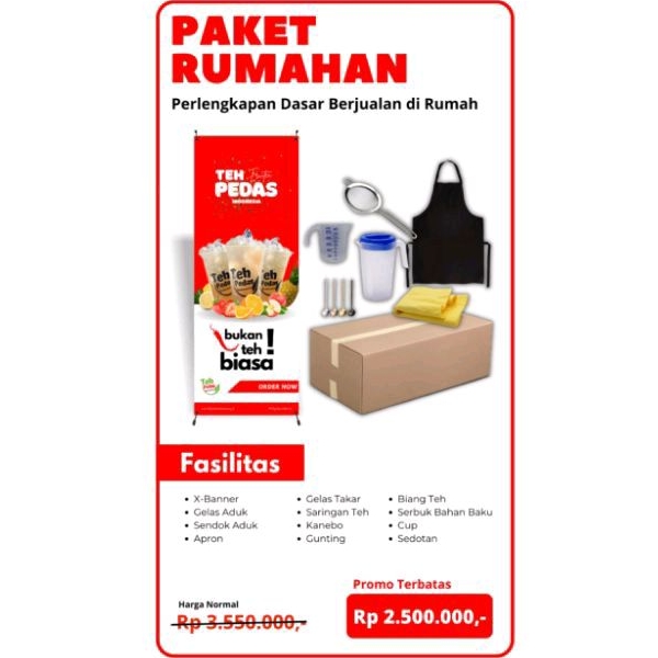 

Paket Rumahan Teh Pedas Indonesia