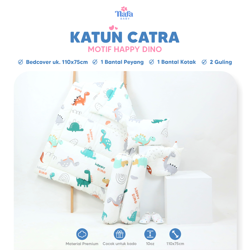 BEDCOVER BAYI BEDDING SET /BEDCOVER BAYI SET BANTAL GULING | NAFA BABY