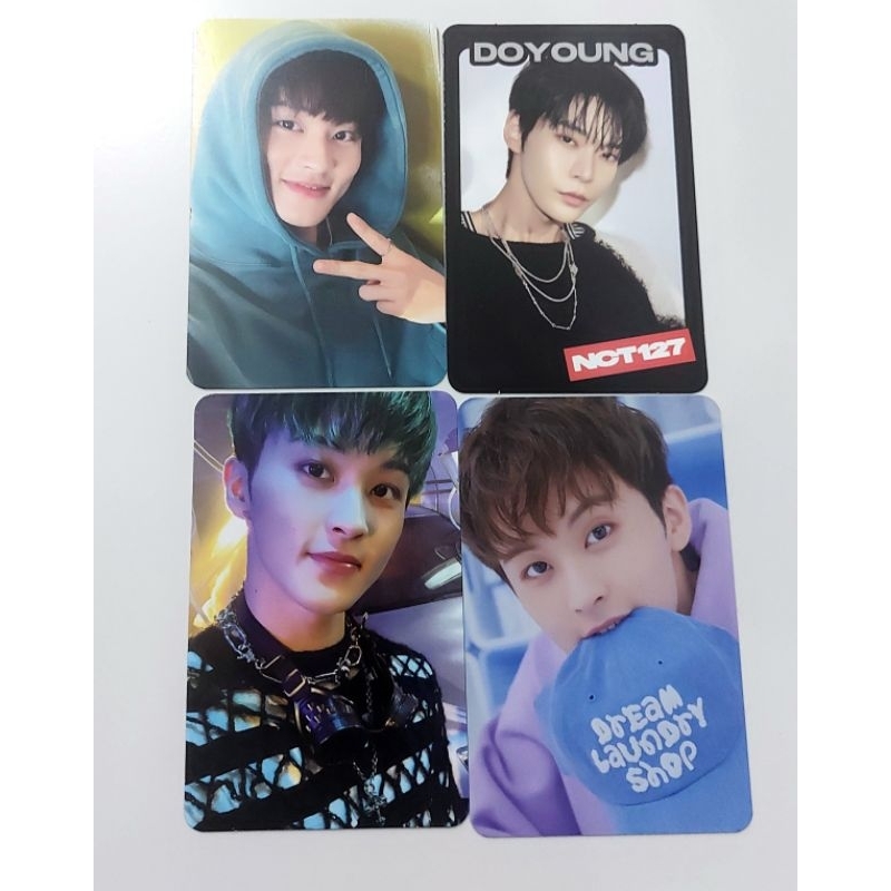 (Ready Ina) Photocard pc Official Nct Mark slowacid autumn, Mark laundry topi, doyoung tc ayyo ( Mar
