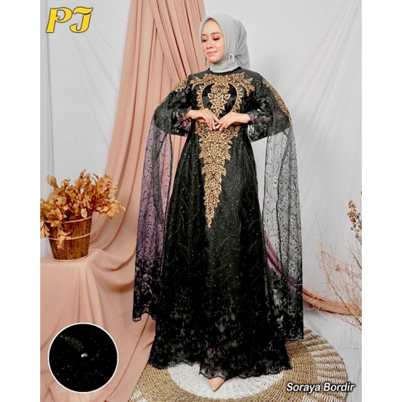 SORAYA BORDIR/ DRES TILEUTIARA BORDIR/ ORIGINAL PELANGI JAYA