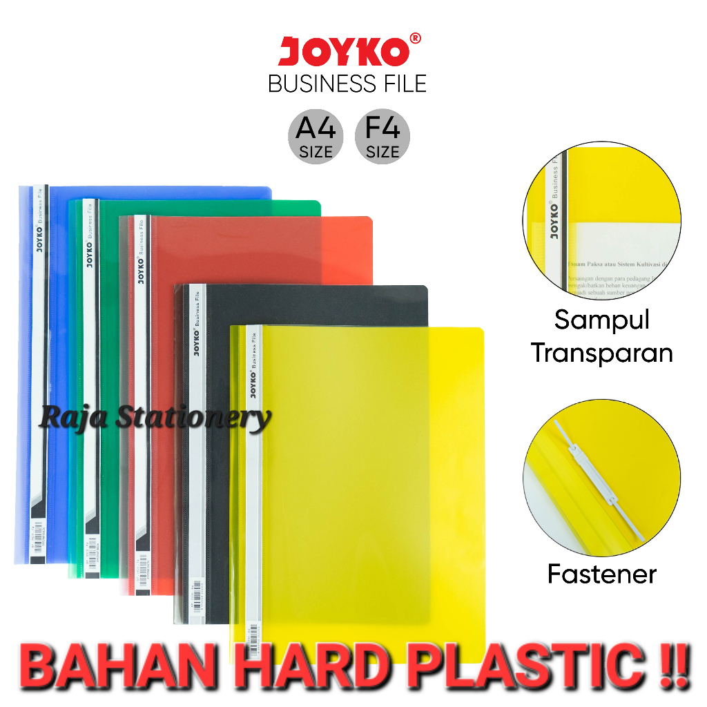 

Joyko File Folder A4 F4 Document Business File / Map Plastik Joyko Folio File