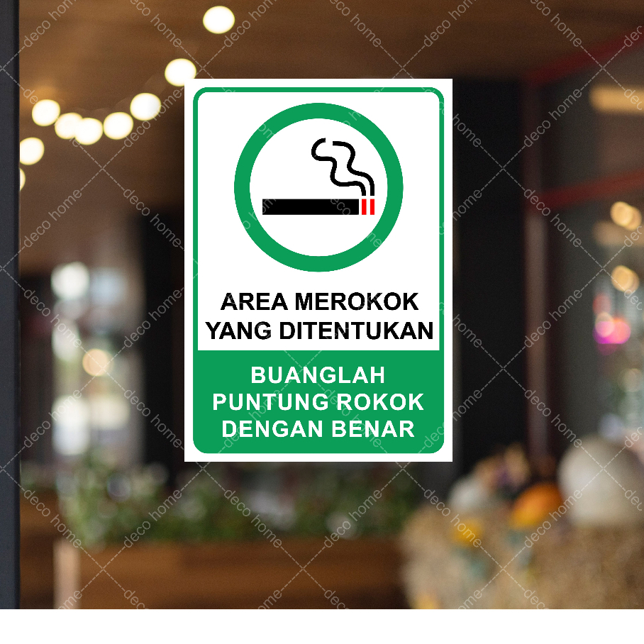 

Sticker Smoking Area Buang Puntung Pada Tempatnya