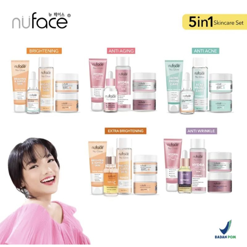 NU FACE GLOW SKINCARE PAKET 5IN1