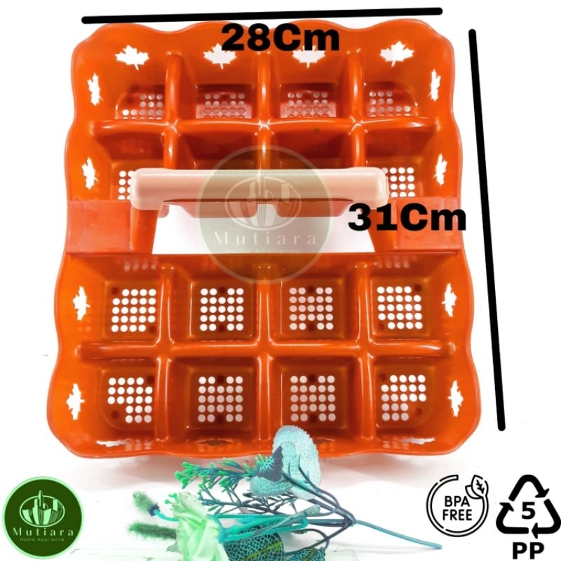 4 Pcs Rak Aqua Gelas 16 Lubang Slot Paket Hemat Gratis Ongkir | Box Tempat Minum | Wadah Botol Air | Tray Air | Rak Gelas Plastik Meja Ruang Tamu | Kantor