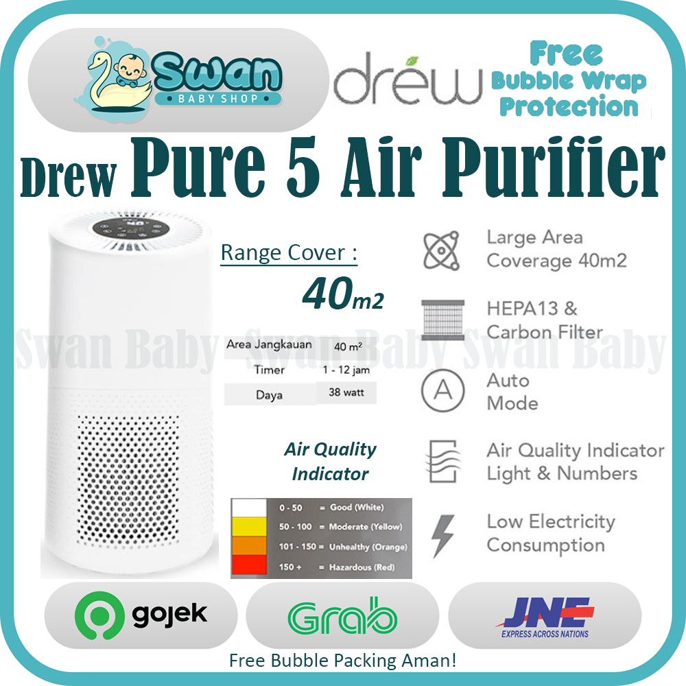 Drew Air Purifier Pure 5 / Pembersih Udara / Purifier Hepa Filter