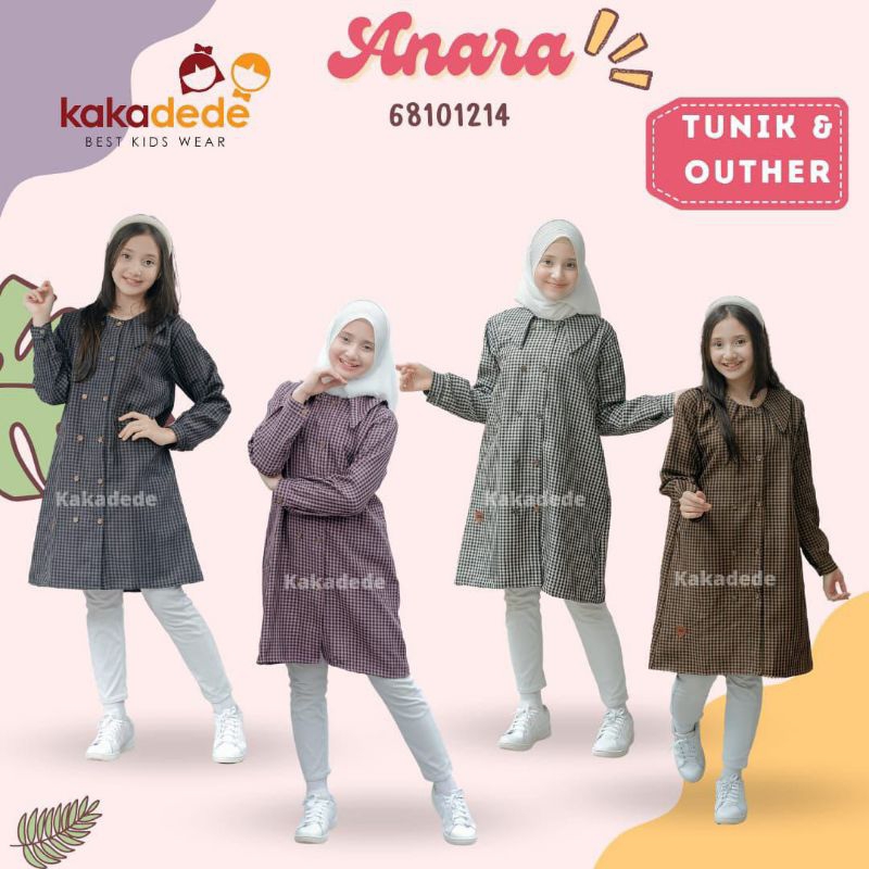 READY STOK // ANARA TUNIK OUTER //ANARA (BISA COD)