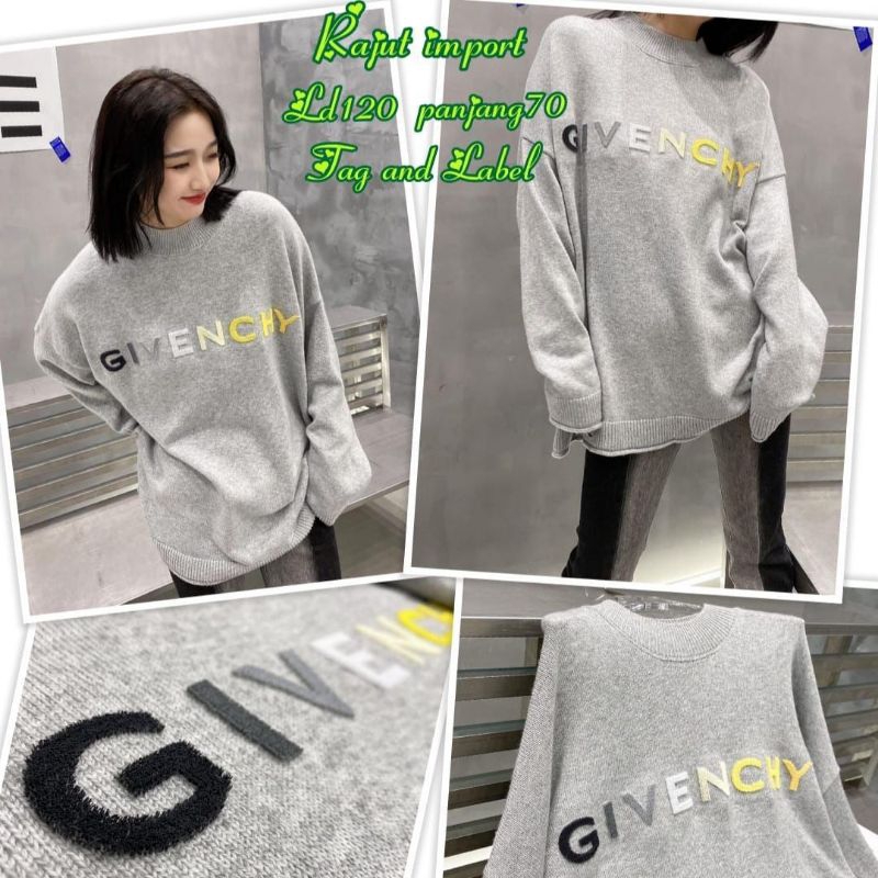Sweater Unisex rajut wool import