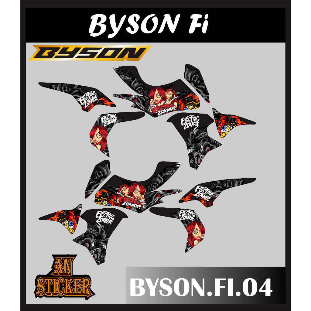 STRIPING STICKER BYSON FI STIKER BYSON FI NEW STICKER LIS LIST BYSON FI CODE 04