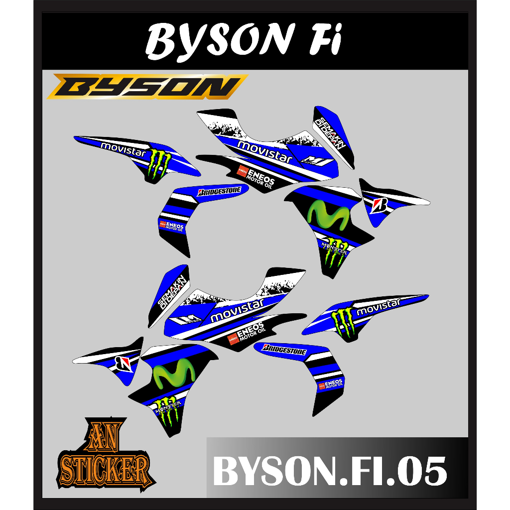 STRIPING STICKER BYSON FI STIKER BYSON FI NEW STICKER LIS LIST BYSON FI CODE 05