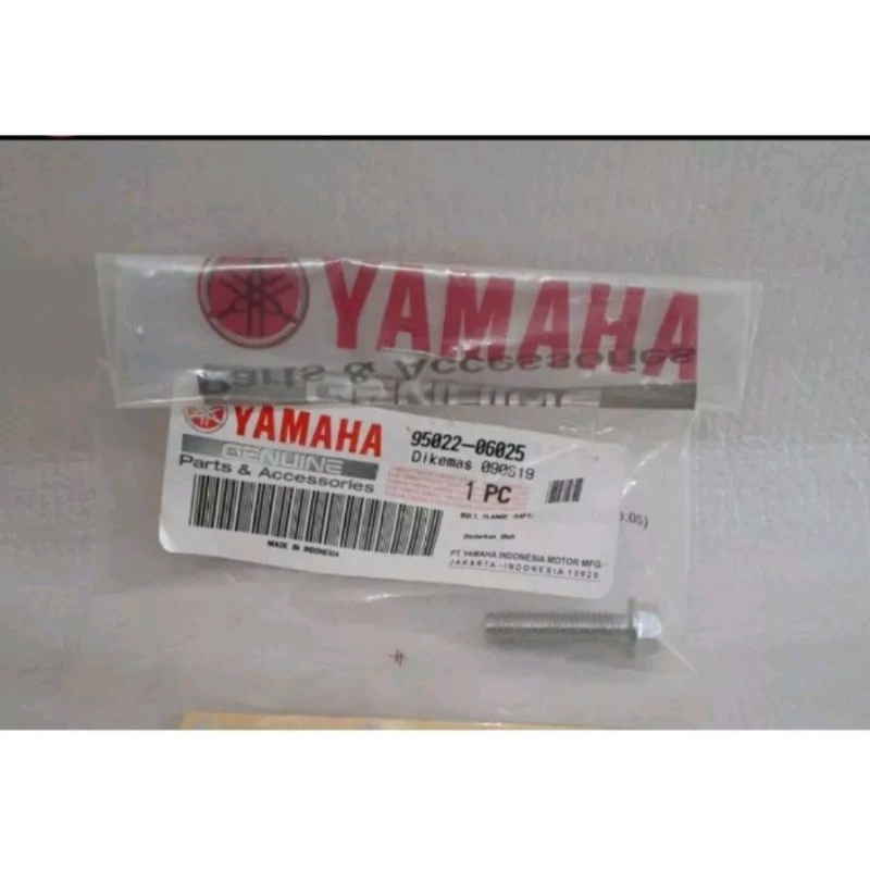 BOLT FLANGE  BAUT KECIL R25 X-MAX PART ORIGINAL YAMAHA 95022-06025