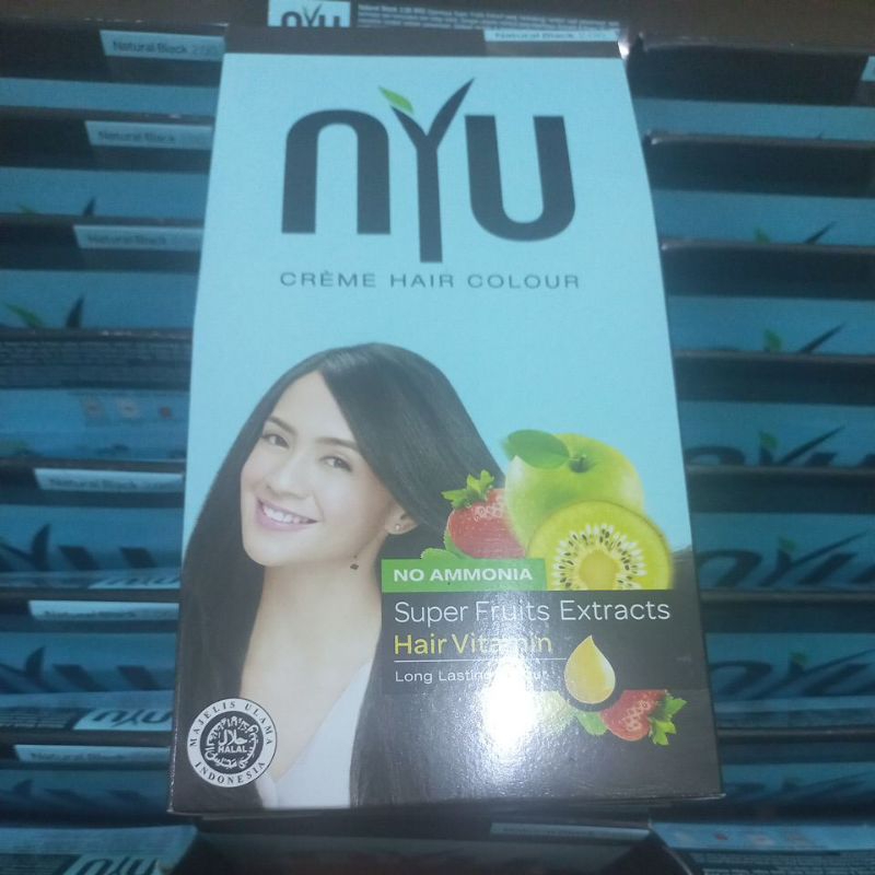 NYU creme hair colour natural black 2.00