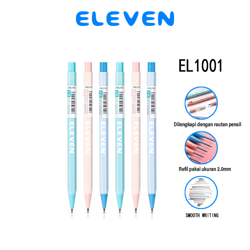 

ELEVEN Pensil Mekanik / Mechanical Pencil Graphite Lead Automatic-EL1001