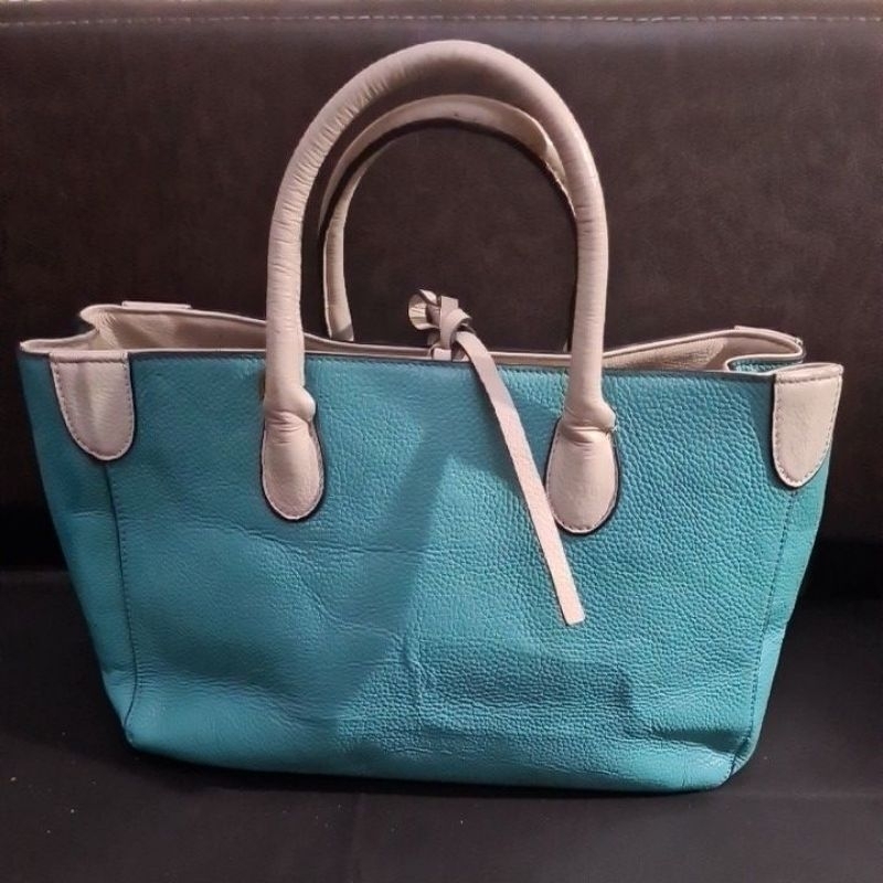 TAS KULIT ASLI CYAN AUTH