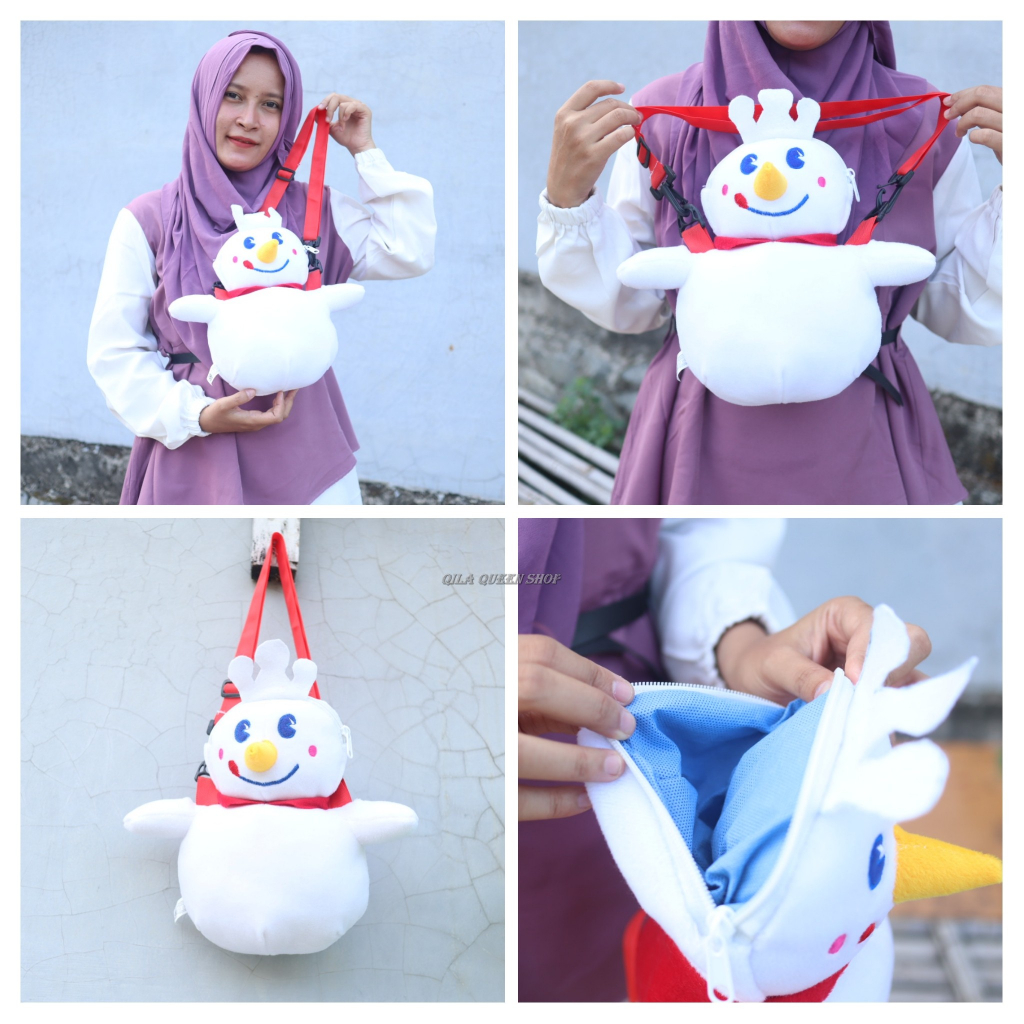 TAS SELEMPANG MIXUE KARAKTER BONEKA TERLARIS,  BISA COD