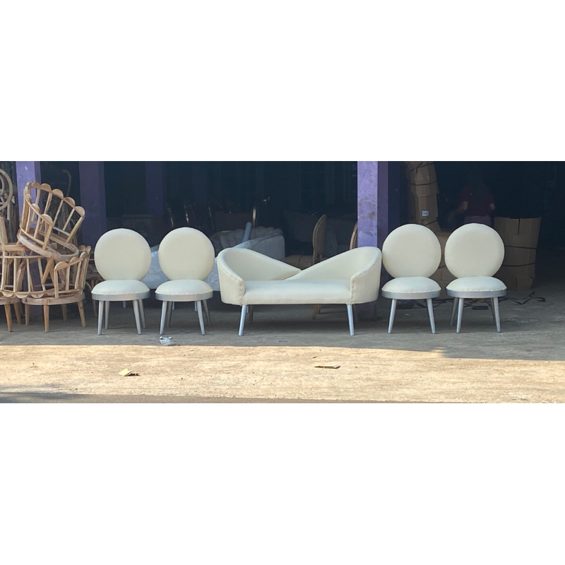 KURSI PELAMINAN BULAT KAIN OSCAR