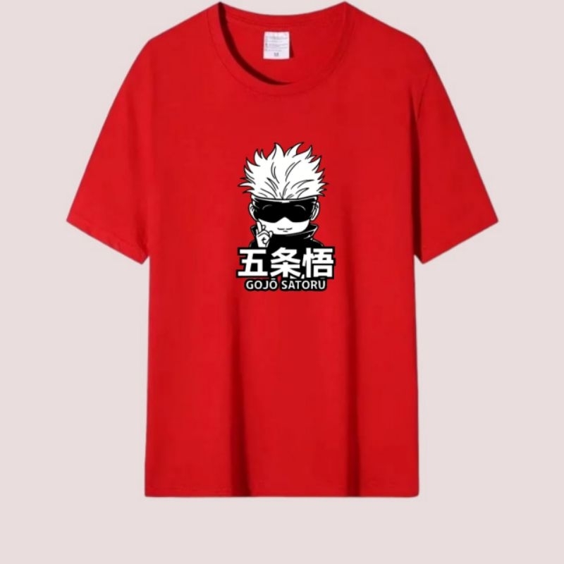 Kaos pria atasan oblong dewasa baju kaos pria lengan pendek baju cowok GOJO MINI