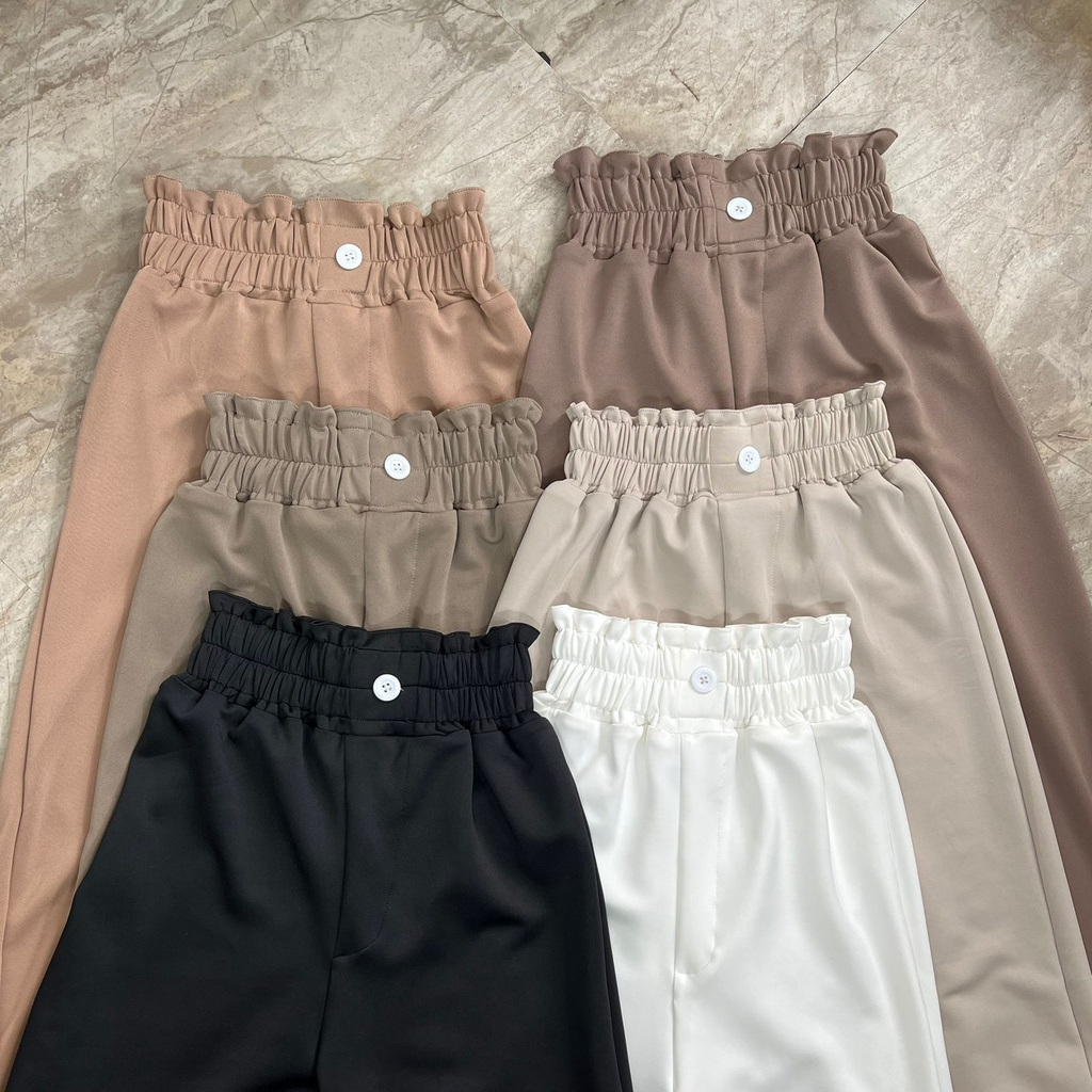 Celana Kulot Highwaist Wanita Celana Wanita Kulot Scuba Premium