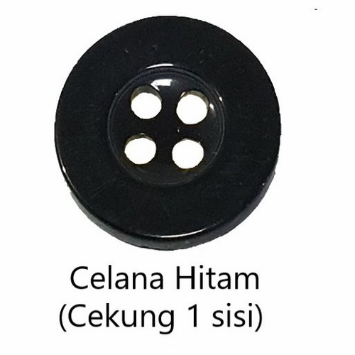 KANCING BAJU KECIL WARNA HITAM 1 PCS