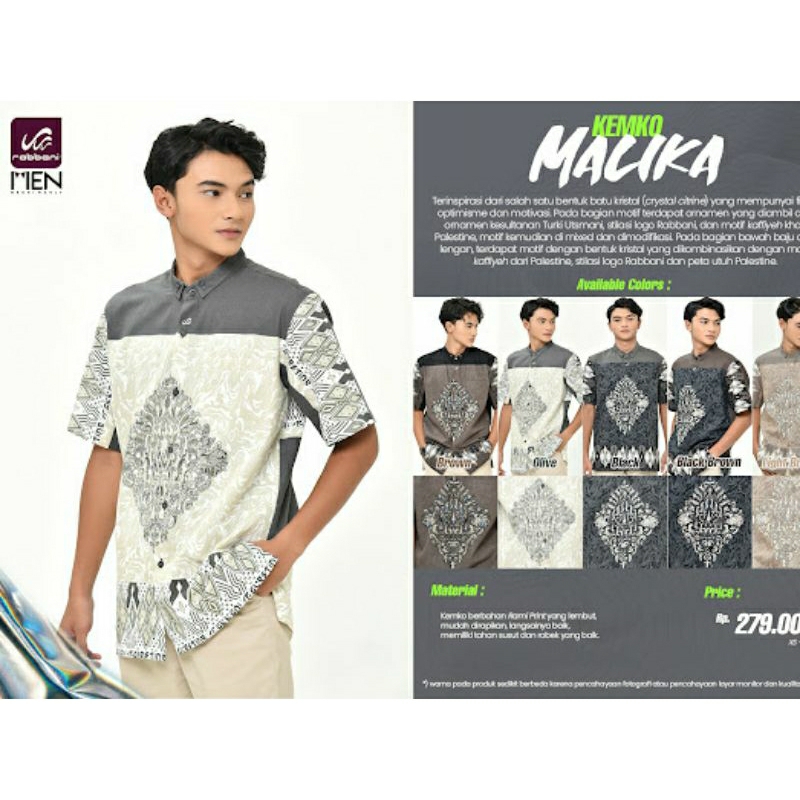 Kemko Malika Pdk Rabbani - Baju Koko Malika Rabbani - Baju Koko Batik Rabbani - Baju Batik Rabbani -