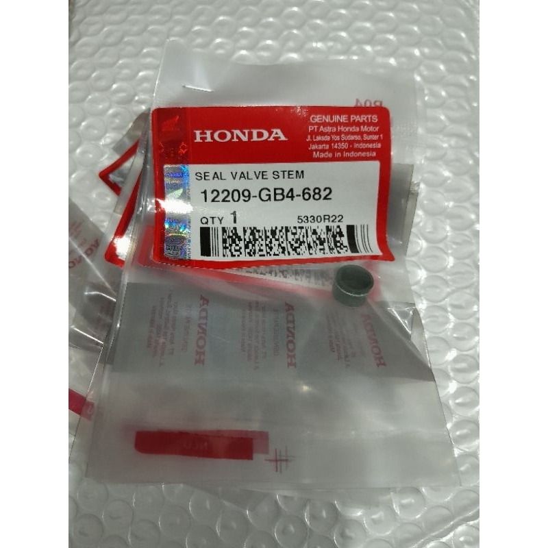 SIL SEAL KLEP HONDA BeAT FI, Scoopy FI, Supra X 125 FI, Vario 125 KODE PART 12209GB4682 ORIGINAL