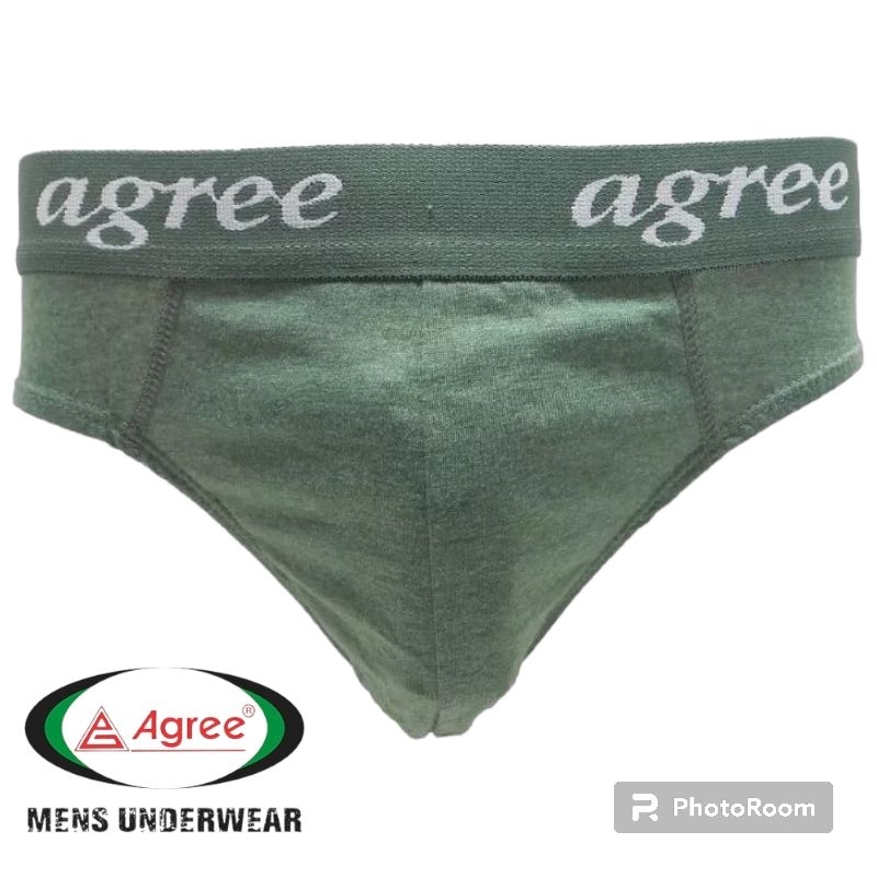 AGREE 2321 | Celana Dalam Pria Set 3pcs | CD Cowok Agree Karet Luar | Pakaian Dalam Pria