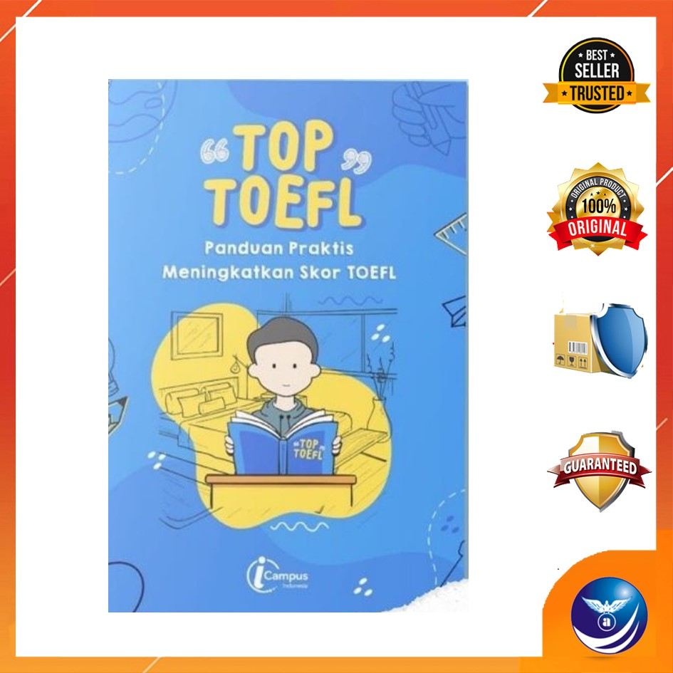 ASLI  [GRATIS EMAS]  BUKU TOP ENGLISH+TOP TOEFL JANGAN BELI YANG PALSU