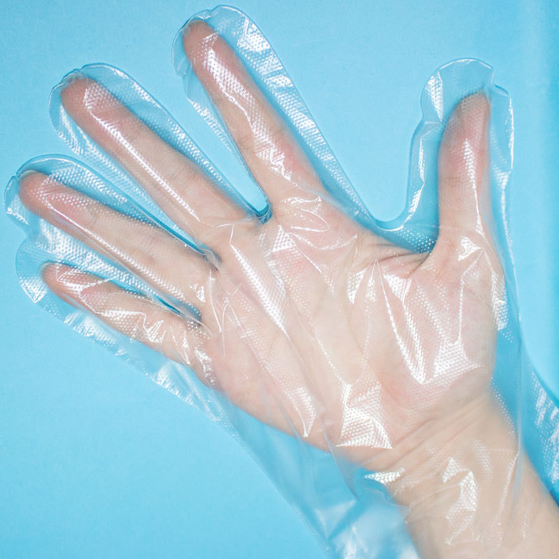 Sarung Tangan PLASTIK Glove ISI 100 Per 1 Pack Disposable Plastic Gloves Sekali Pakai Bening Polos Transparent