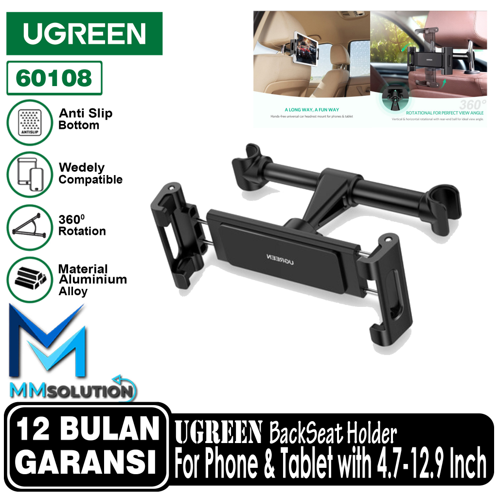 UGREEN Headrest Backseat Car Phone Holder Tablet iPad Bracket Mobil