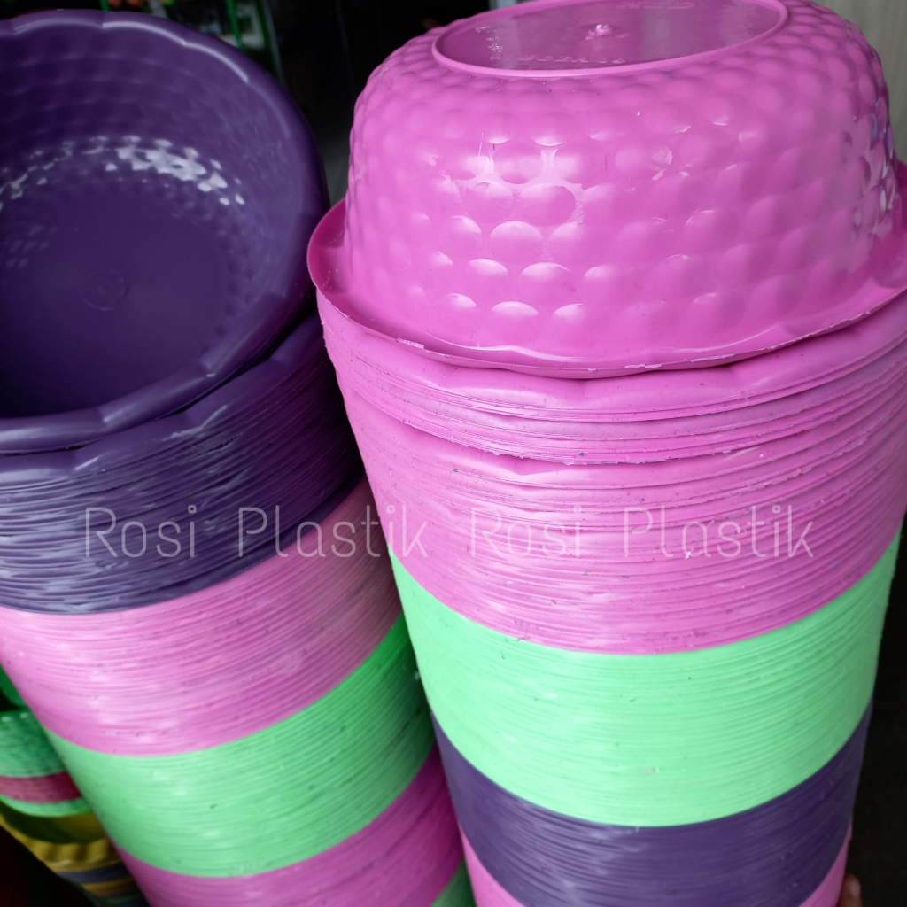 50 BIJI Baskom Viral Boba 14  Fruitella 50 PCS / Besek Hajatan Bubble Viral / Waskom Bakul Kenduri