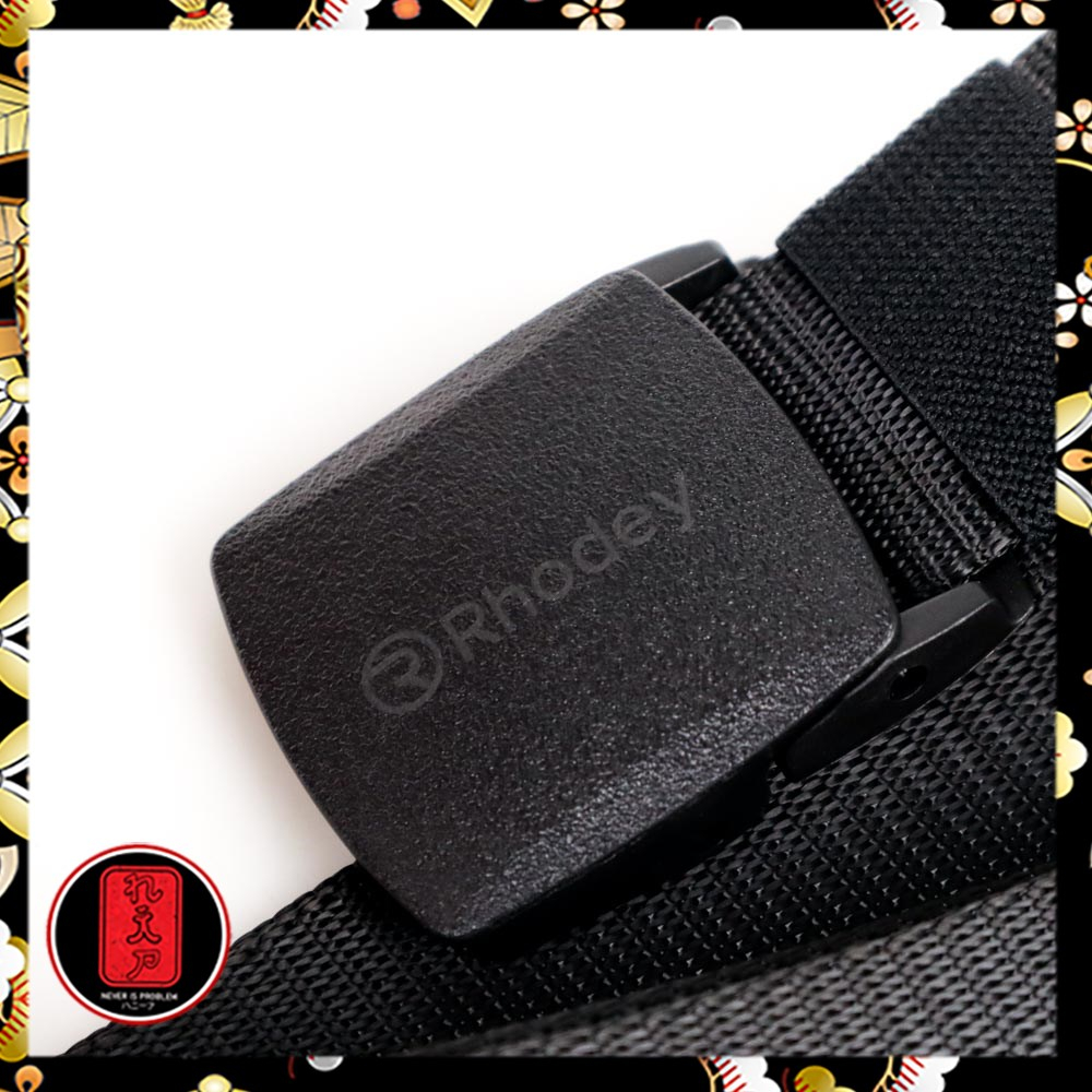 Rhodey Tali Ikat Pinggang Pria Anti Xray Plastik Automatic Buckle - 899 [ Black, Army green, Cream ]