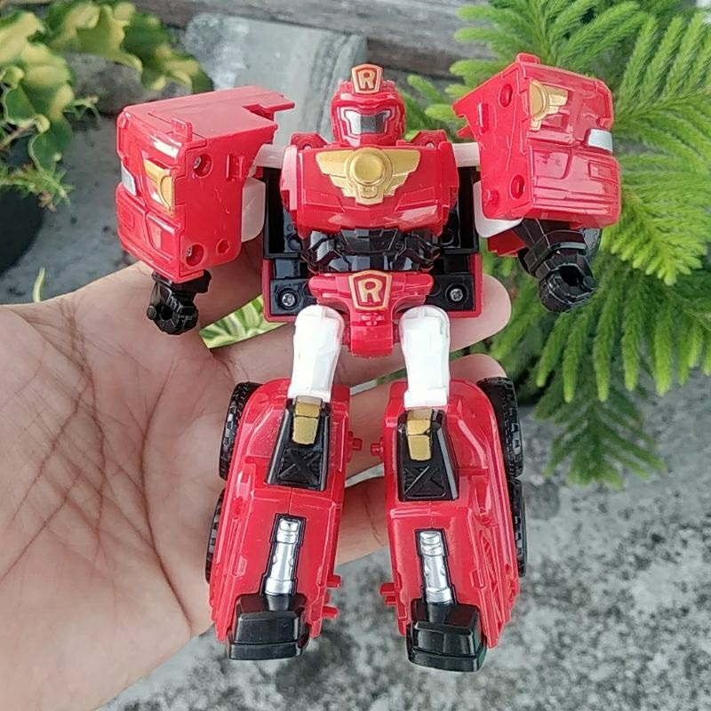 Mainan Figure Mobil Car Transform Robot / Tobot Mini R Toys Bekas