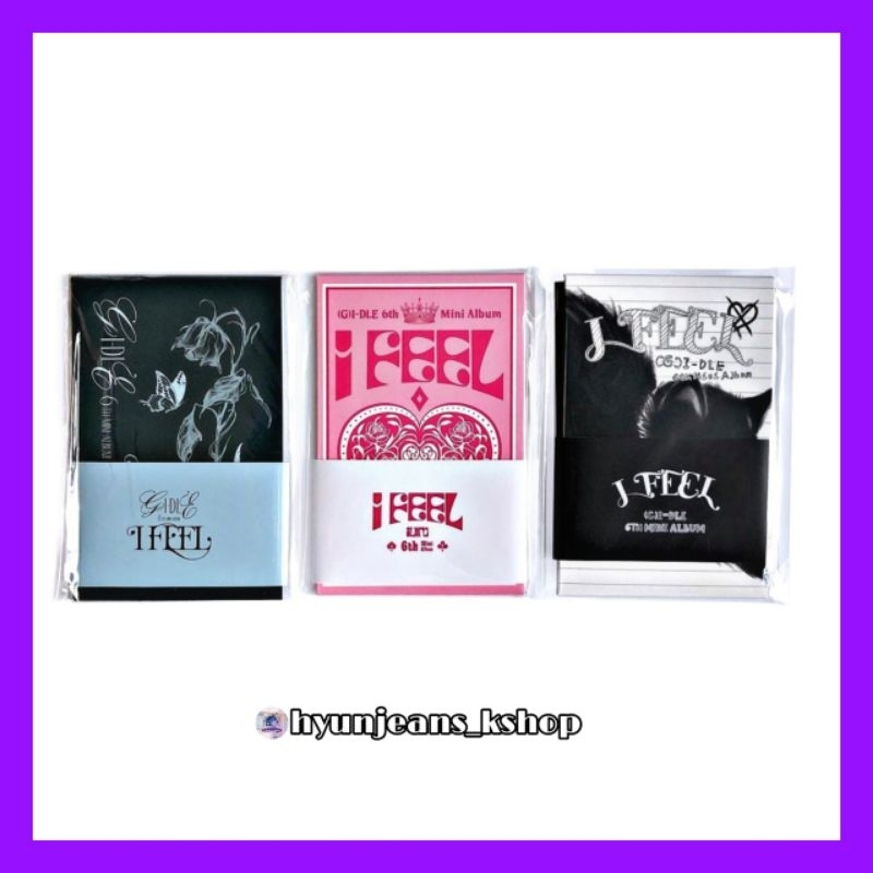 [READY STOCK] (G)I-DLE The 6th Mini Album - I FEEL : QUEENCARD (Poca Album : Cat, Butterfly, Queen C