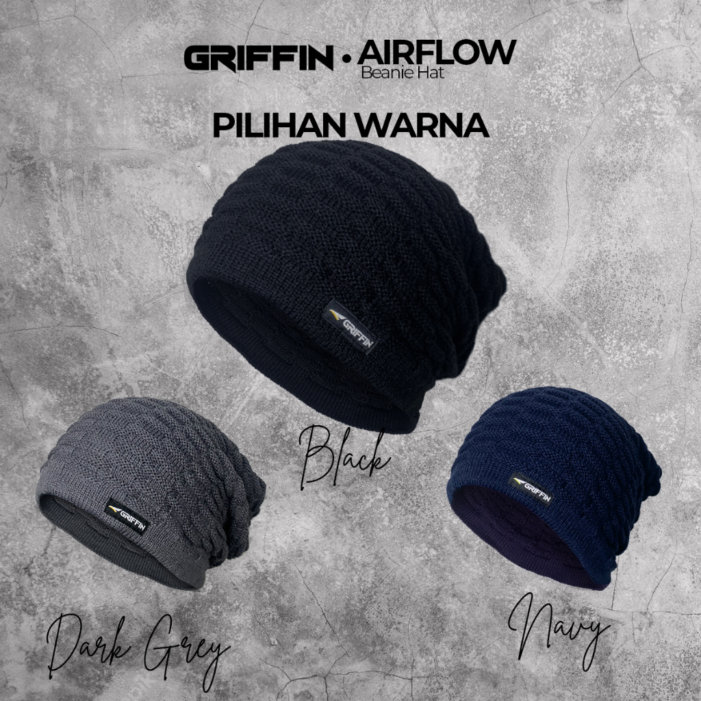 Kupluk Pria Dewasa Beanie Hat Rajut Korea Keren Airflow