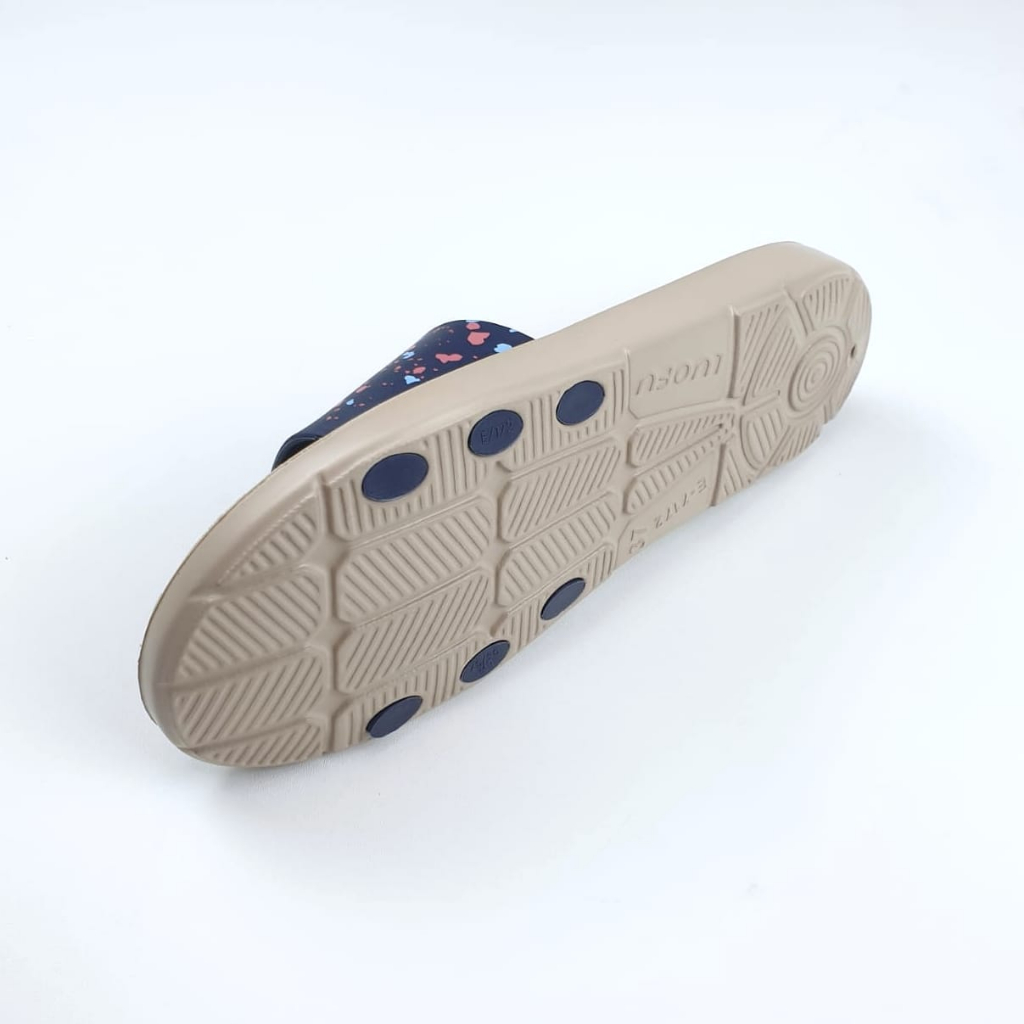 LUOFU ORIGINAL sandal karet empuk murah wanita selop sendal cewek import E7172SMS-E151