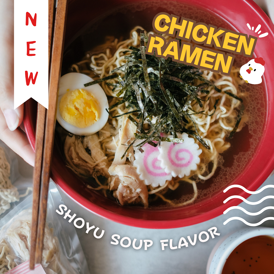 

Chicken Ramen Miso/Shoyu Soup Flavor - Humble Mie | Halal No MSG