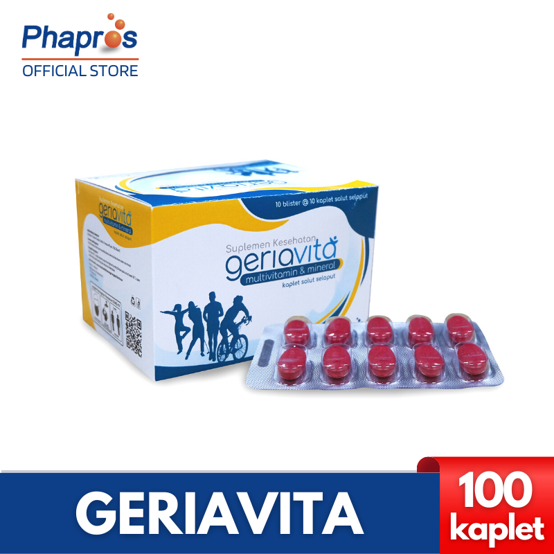 Geriavita Box 100 kaplet salut selaput