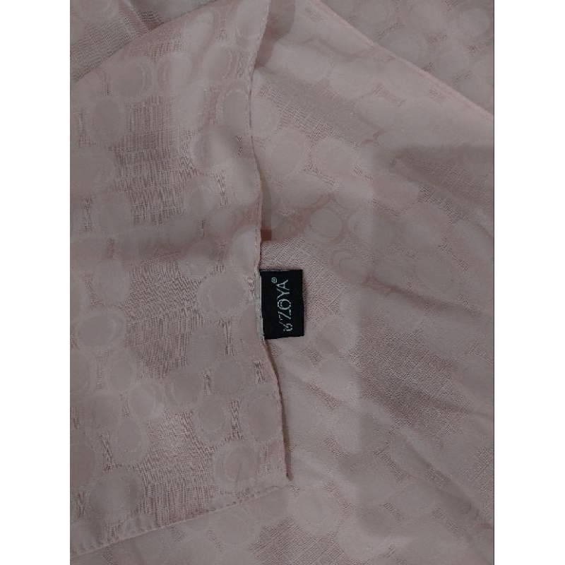 preloved hijab segiempat zoya jumbo pink blush
