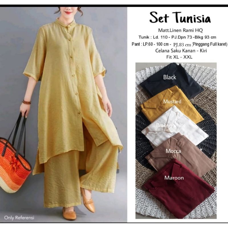 SET TUNISIA SETELAN BAJU WANITA