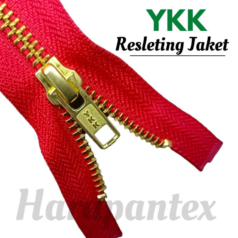 Resleting Jaket Ykk Dijual PCS Zipper Gigi Besi Bakar
