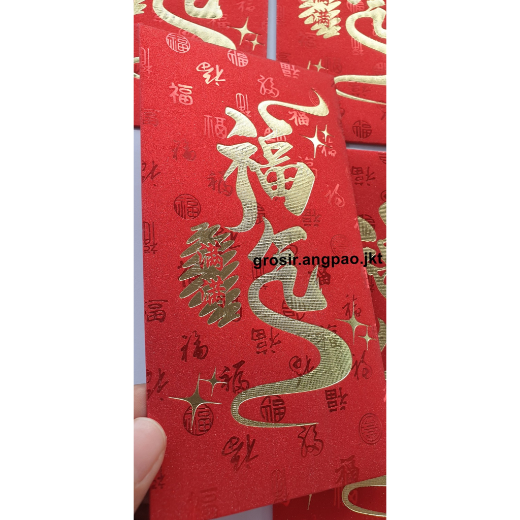 

ANGPAO IMLEK FUK FU PANJANG HONGBAO FUNGPAU FUK ANGPAO IMLEK SHIO KELINCI 2023 3D TIMBUL