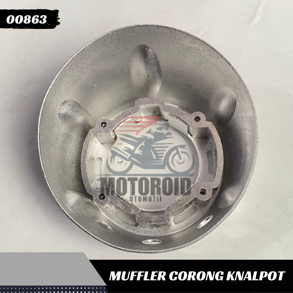 Corong Knalpot Vario 125 Import Quality Muffler Silver