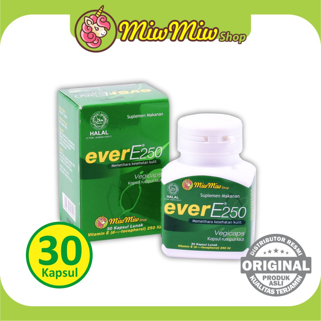 Ever E 250 Kapsul Vitamin E Natural 250 IU