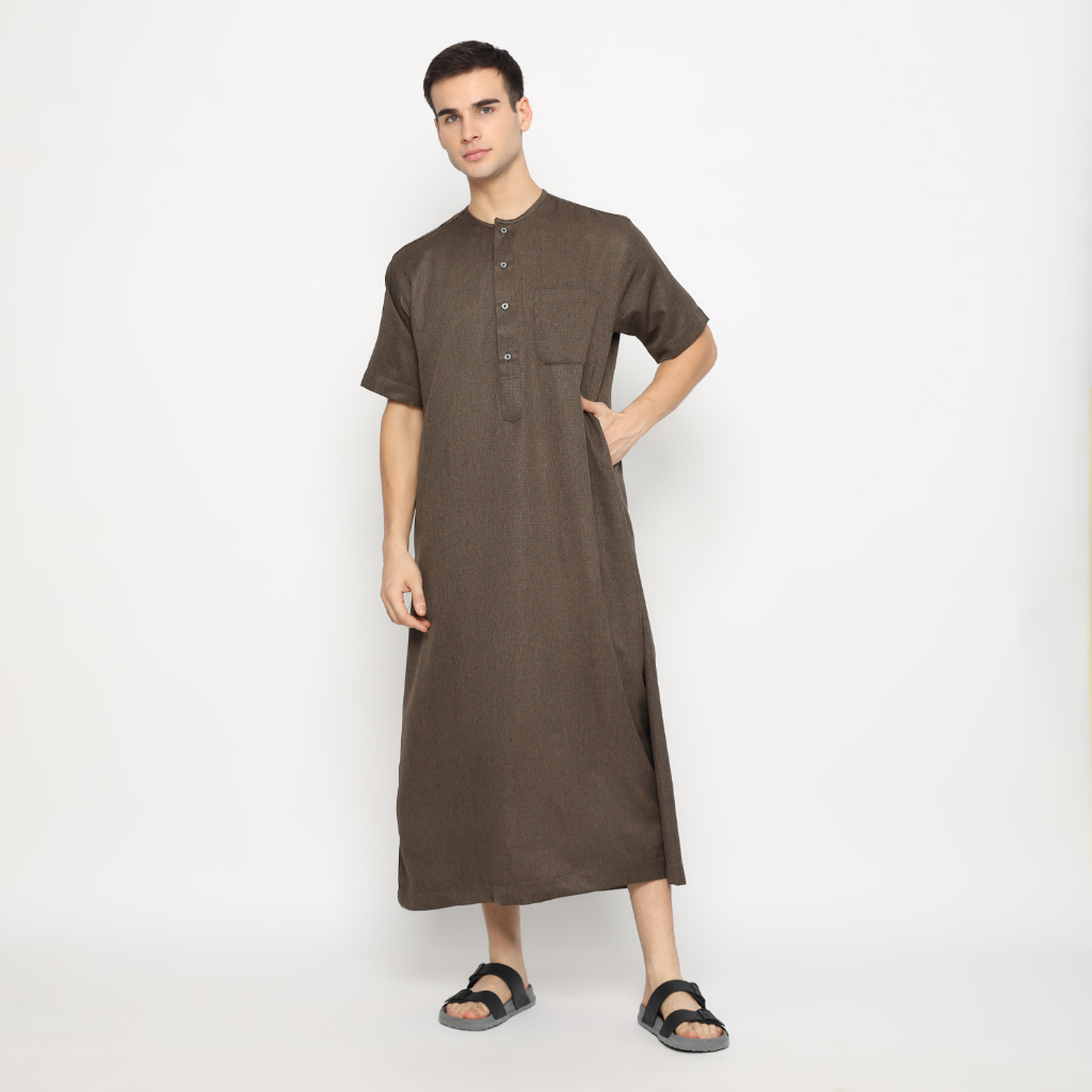 LATAHZAN GAMIS PRIA LENGAN PENDEK DUBAI 01 NEW KOPI