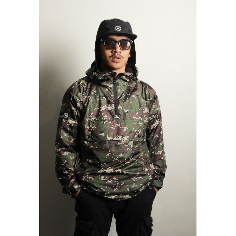 TROUBLEMAKER CAGOULE JACKET CAMO DIGITAL - ANORAK - OUTDOOR JACKET - CASUAL JACKET
