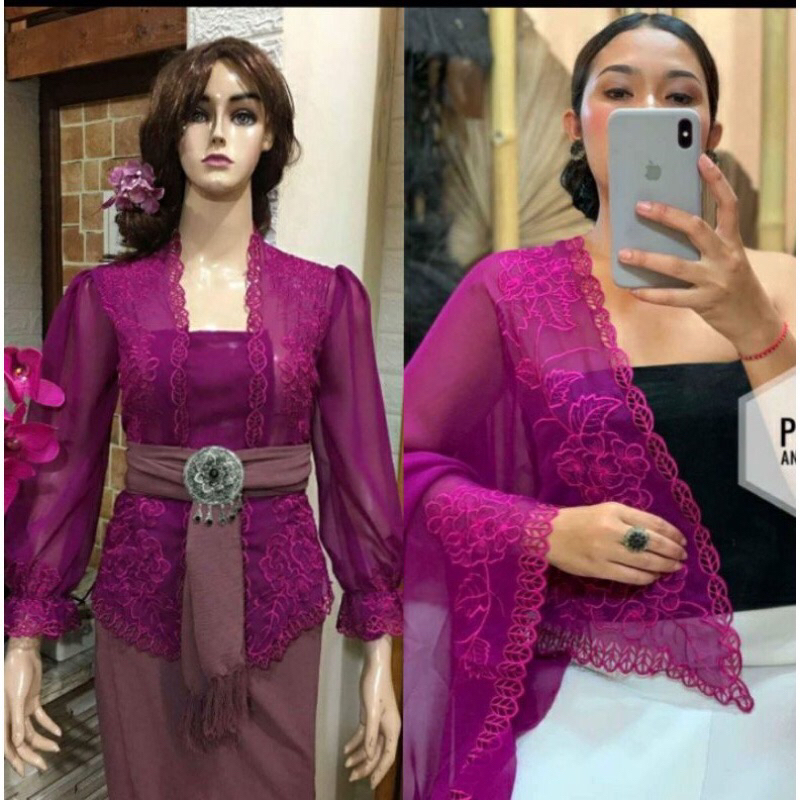 WKB || Kebaya bordir jadi || kebaya tangan kerut || kebaya bali || kebaya bordir terbaru || kebaya a