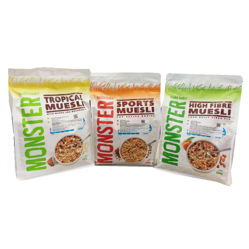 

MONSTER HIGH FIBRE MUESLI 700GR