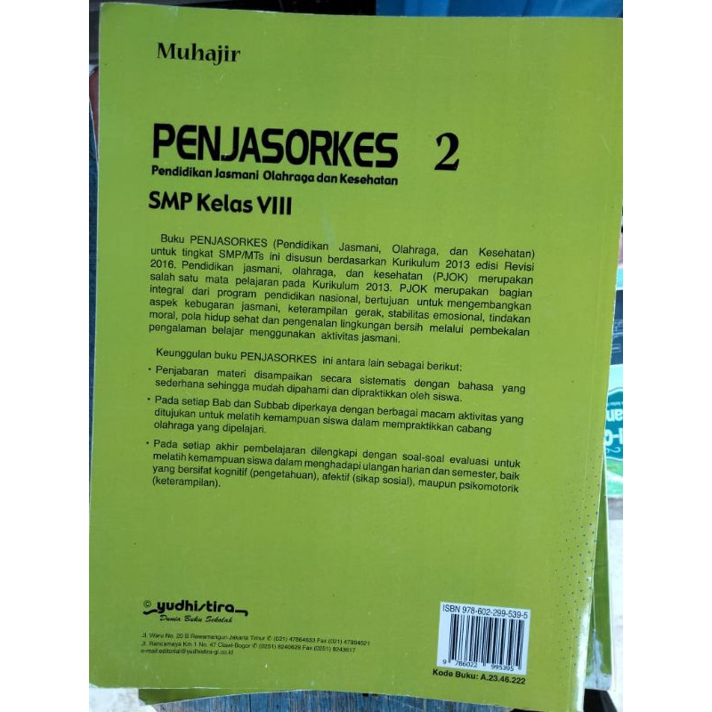 penjasorkes untuk SMP kelas 2